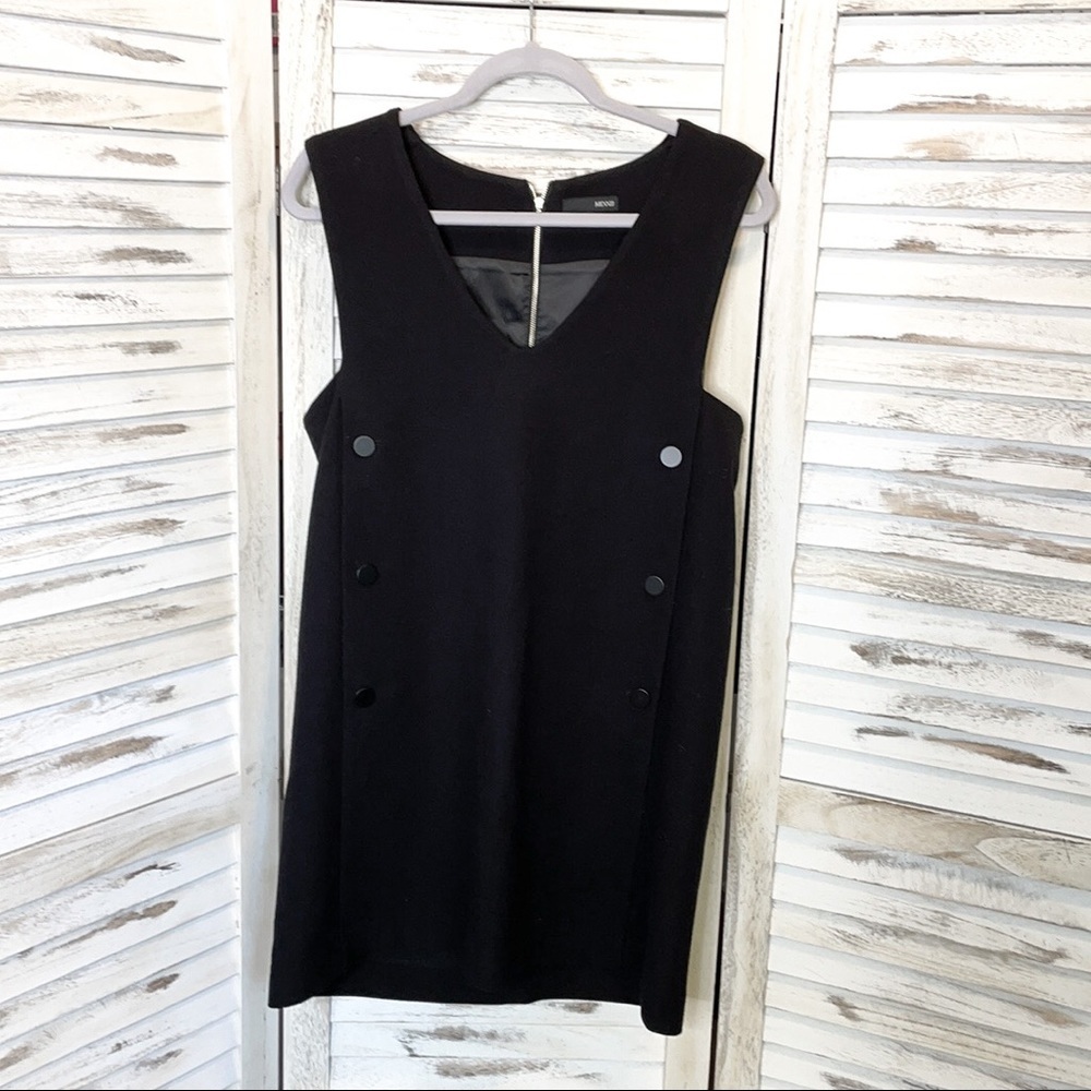 MIXXO | Black Sleeveless Button Jumper Dress - Picture 5 of 10